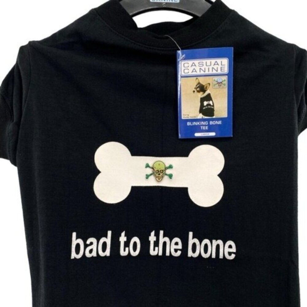 Casual Canine Bad To The Bone Dog Shirt Large - Picture 2 of 11